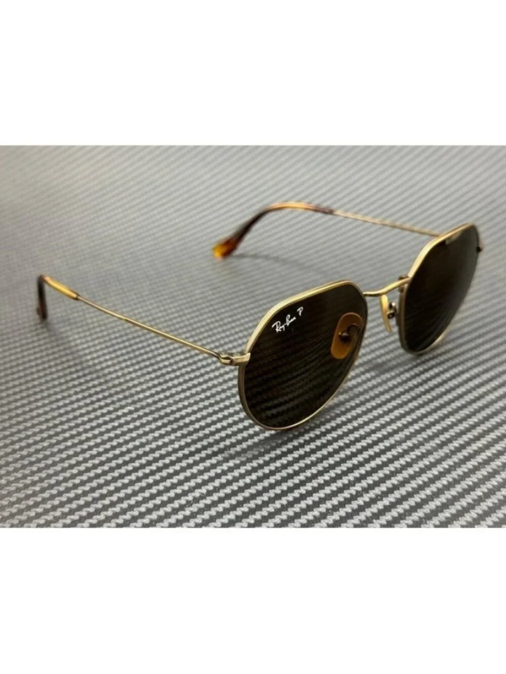 New Ray-Ban Men Matte Brown Titanium Sunglasses 53-20-145
